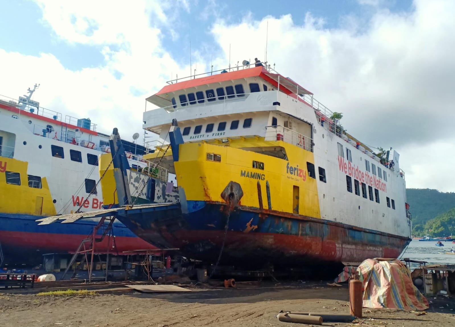 Docking Repair KMP. Maming milik PT ASDP Indonesia Ferry (Persero) Cabang Ternate